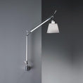 Load image into Gallery viewer, Tolomeo Shade Wall Lamp Hardwired - Grey Fiber Shade
