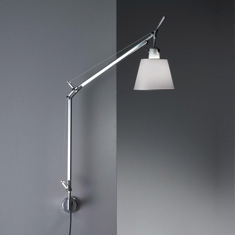 Tolomeo Shade Wall Lamp Plug-In - Grey Fiber Shade