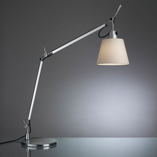 Tolomeo with Shade Table Lamp - Aluminum/Parchment