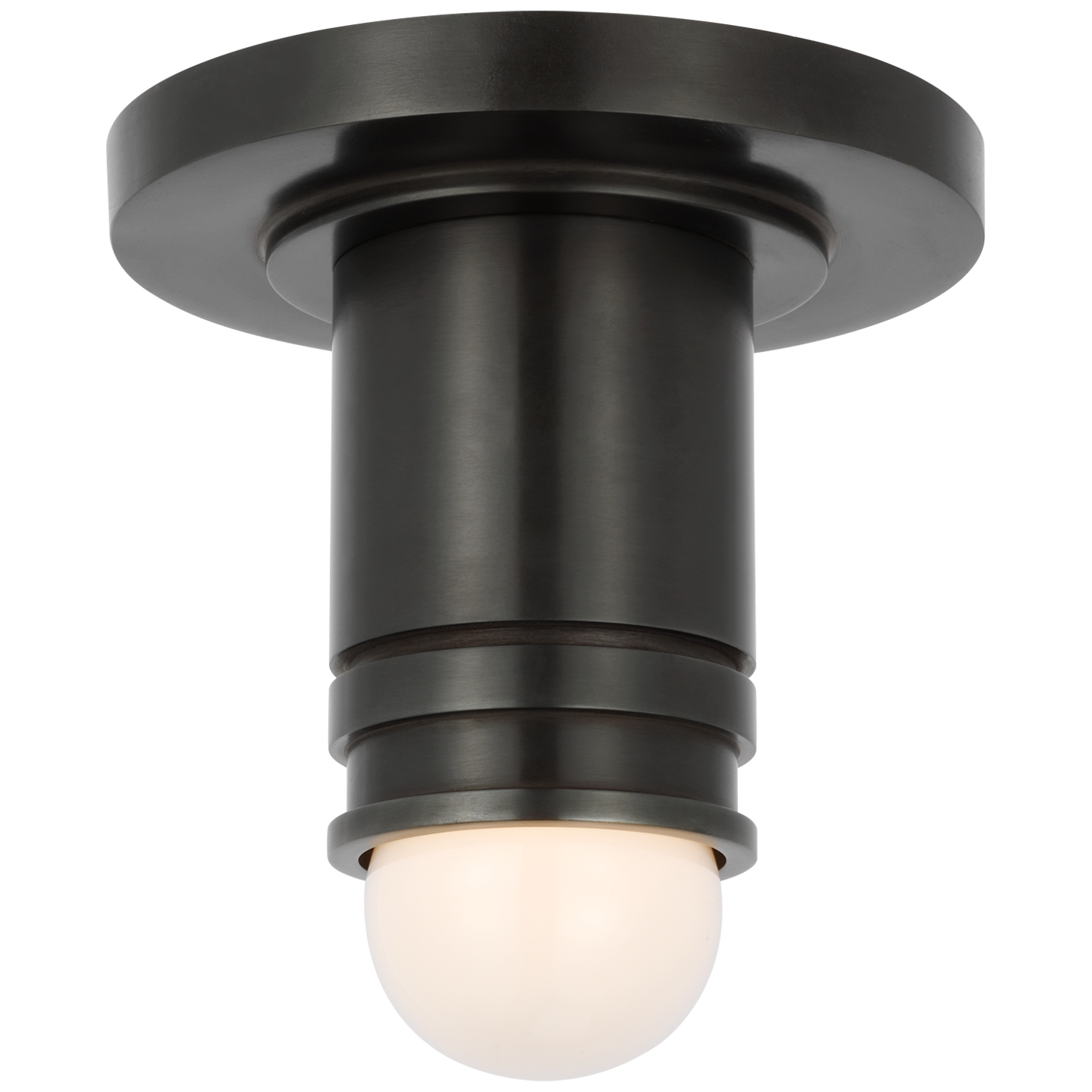 Top Hat Mini Flushmount Bronze