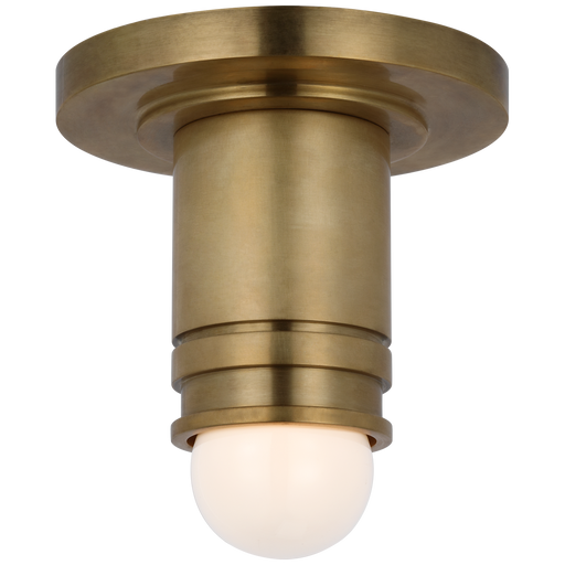Top Hat Mini Flushmount Hand-Rubbed Antique Brass