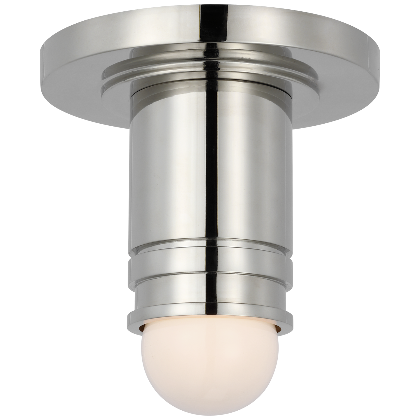 Top Hat Mini Flushmount Polished Nickel