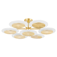 Load image into Gallery viewer, Topaz Small Chandelier - Polished Brass Finish
