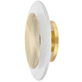 Load image into Gallery viewer, Topaz Flush Mount - Vintage Polished Brass Finish
