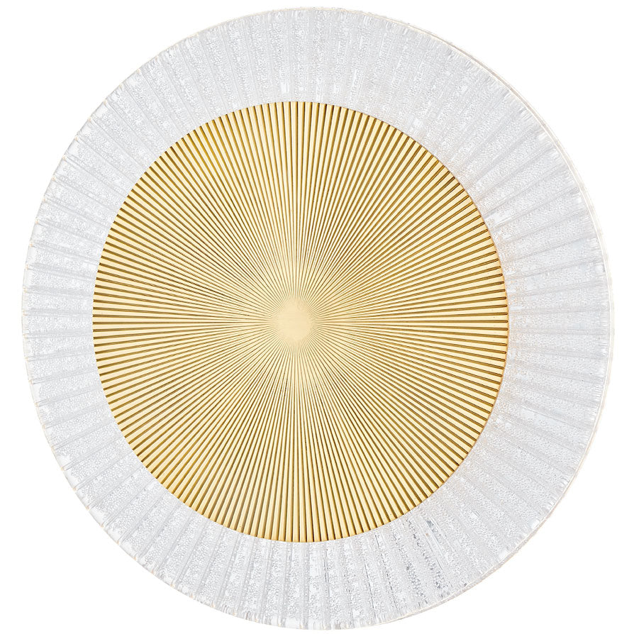 Topaz Flush Mount - Vintage Polished Brass Finish