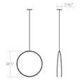 Load image into Gallery viewer, Torc LED Pendant - Diagram
