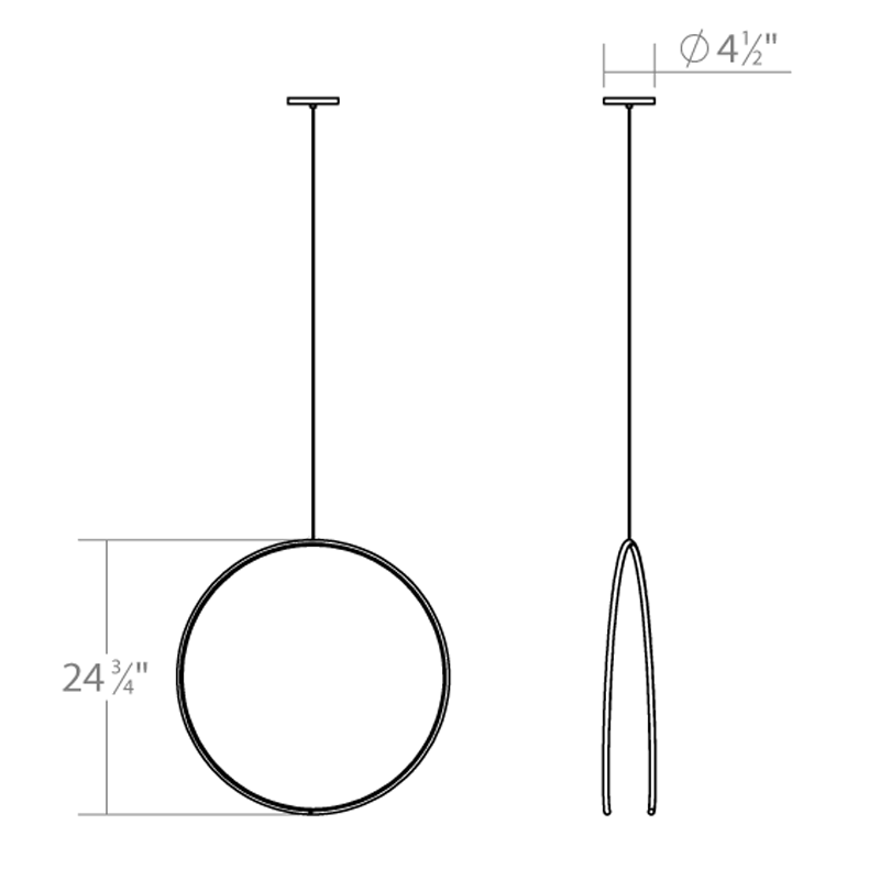 Torc LED Pendant - Diagram