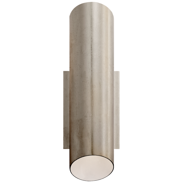 Tourain Wall Sconce - Burnished Silver Leaf/Plaster White Interior