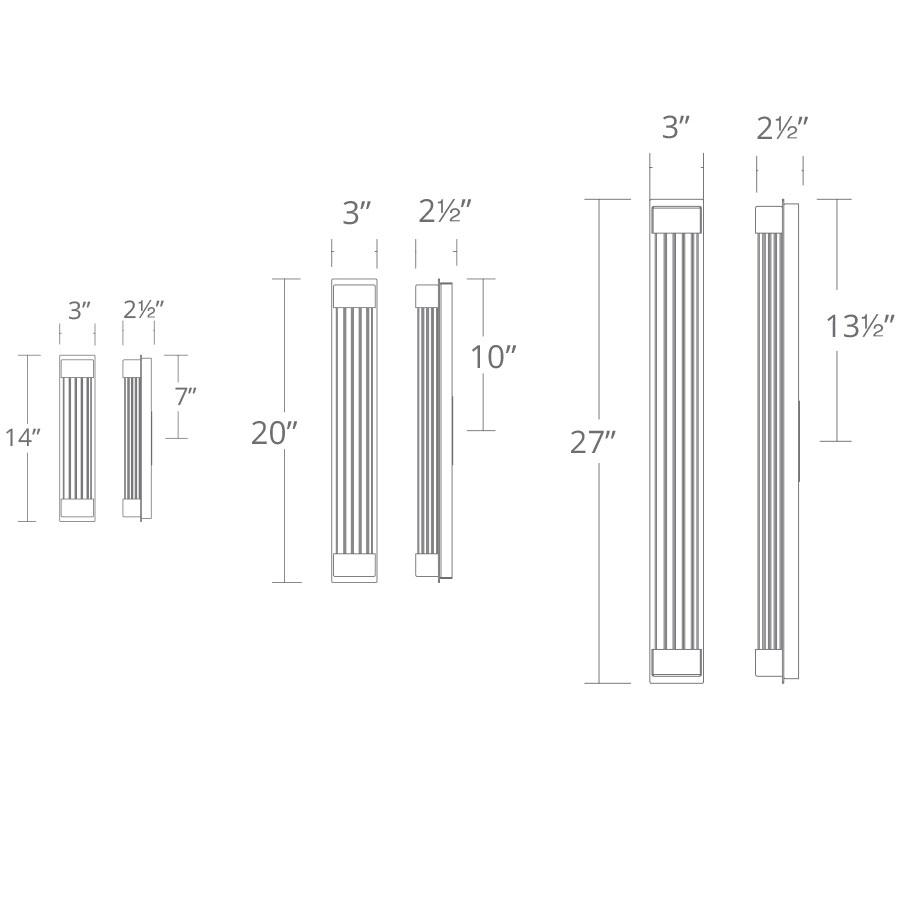 Tower Wall Sconce - Diagram