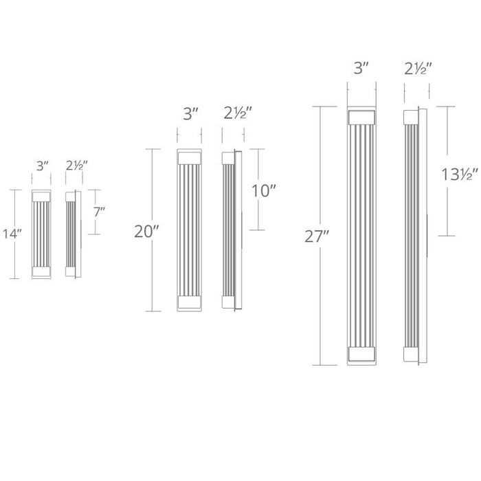 Tower Wall Sconce - Diagram