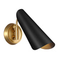 Load image into Gallery viewer, Tresa One Light Wall Sconce - Brushed Brass/Midnight Black Finish
