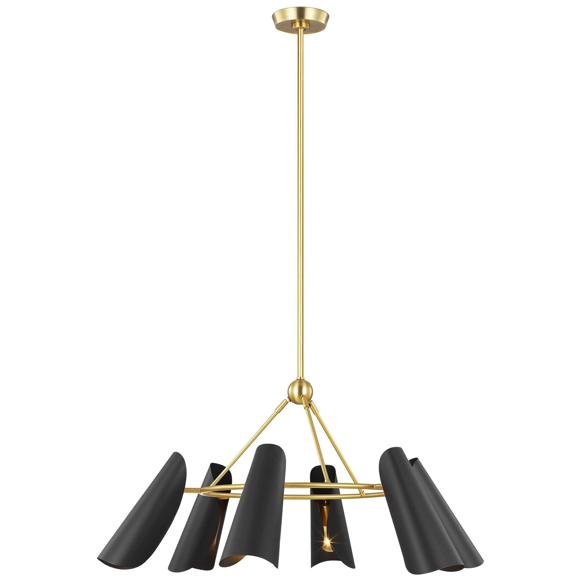 Tresa Round Chandelier - Midnight Black Finish