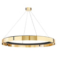 Load image into Gallery viewer, Tribeca Large Chandelier - Aged Brass/Black Finish
