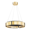 Load image into Gallery viewer, Tribeca Small Chandelier - Aged Brass/Black Finish
