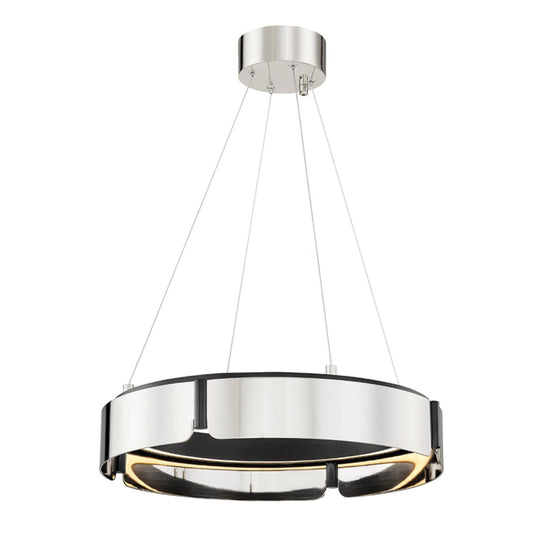 Tribeca Small Chandelier - Burnished Nickel/Black Finish