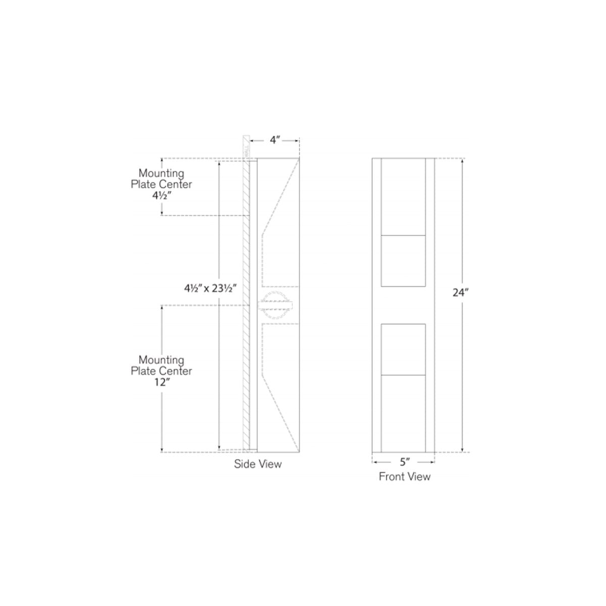 Tribute Large Sconce - Diagram