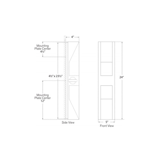 Tribute Large Sconce - Diagram