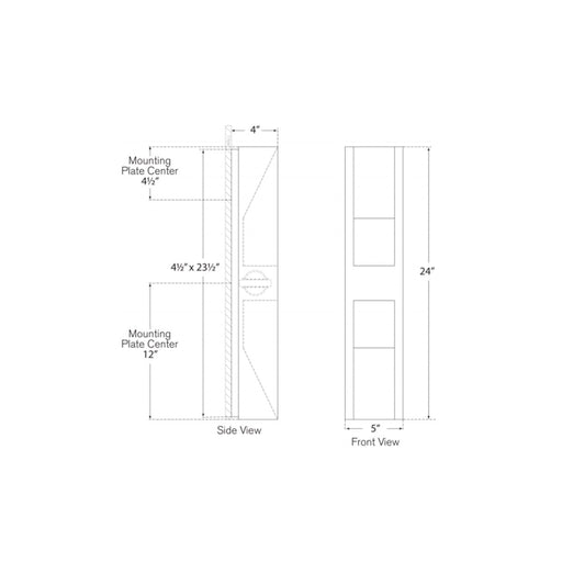 Tribute Large Sconce - Diagram