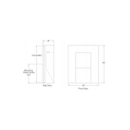 Tribute Medium Sconce - Diagram