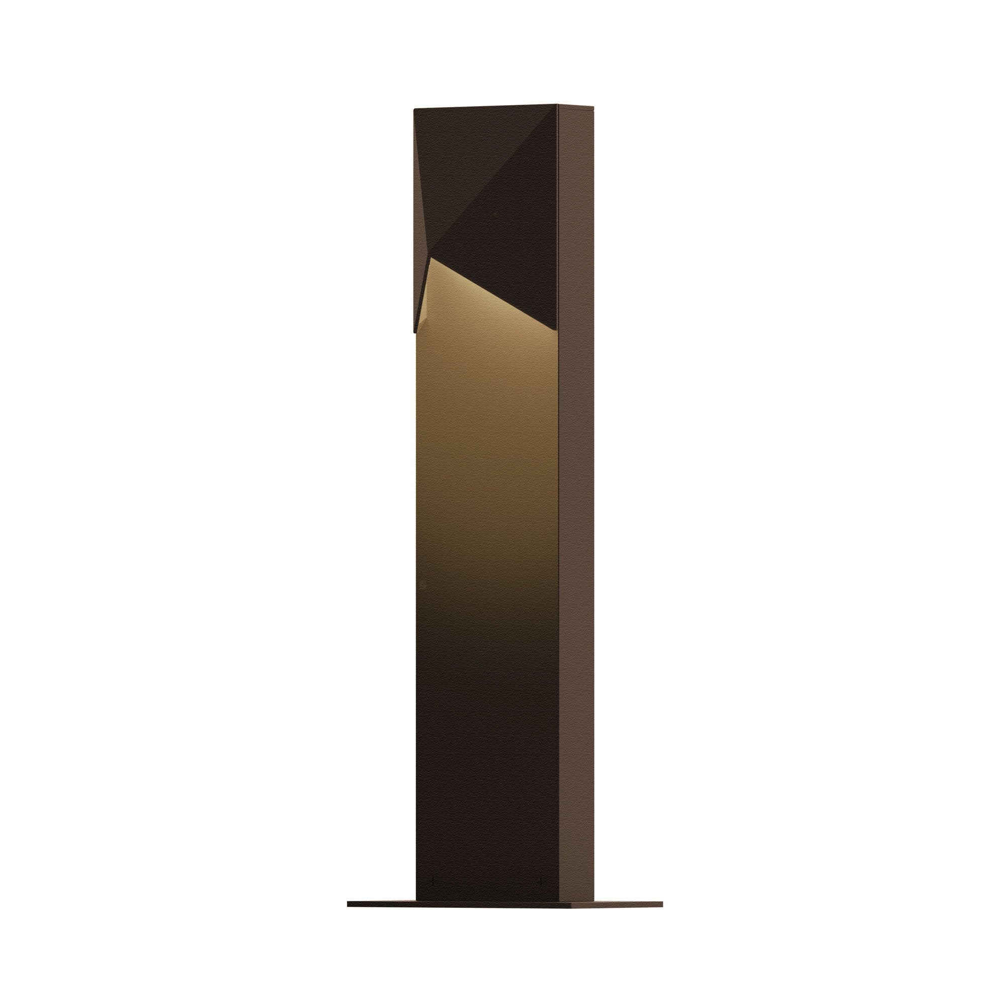 Triform 16" LED Bollard - Textured Bronze Finish