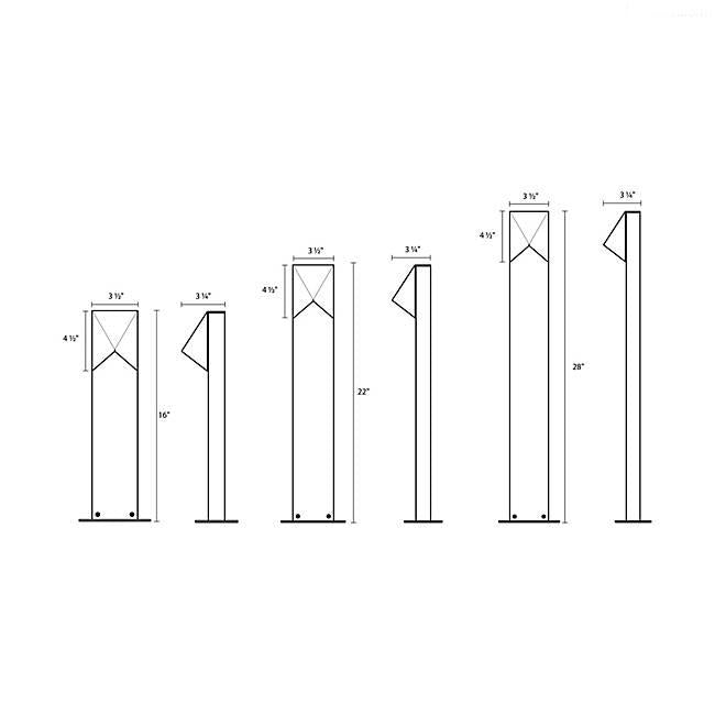 Triform LED Bollard - Diagram