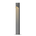 Load image into Gallery viewer, Triform 28" LED Bollard - Textured Gray Finish
