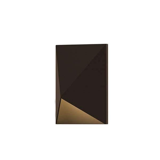 Triform Compact Outdoor LED Wall Sconce - Textured Bronze