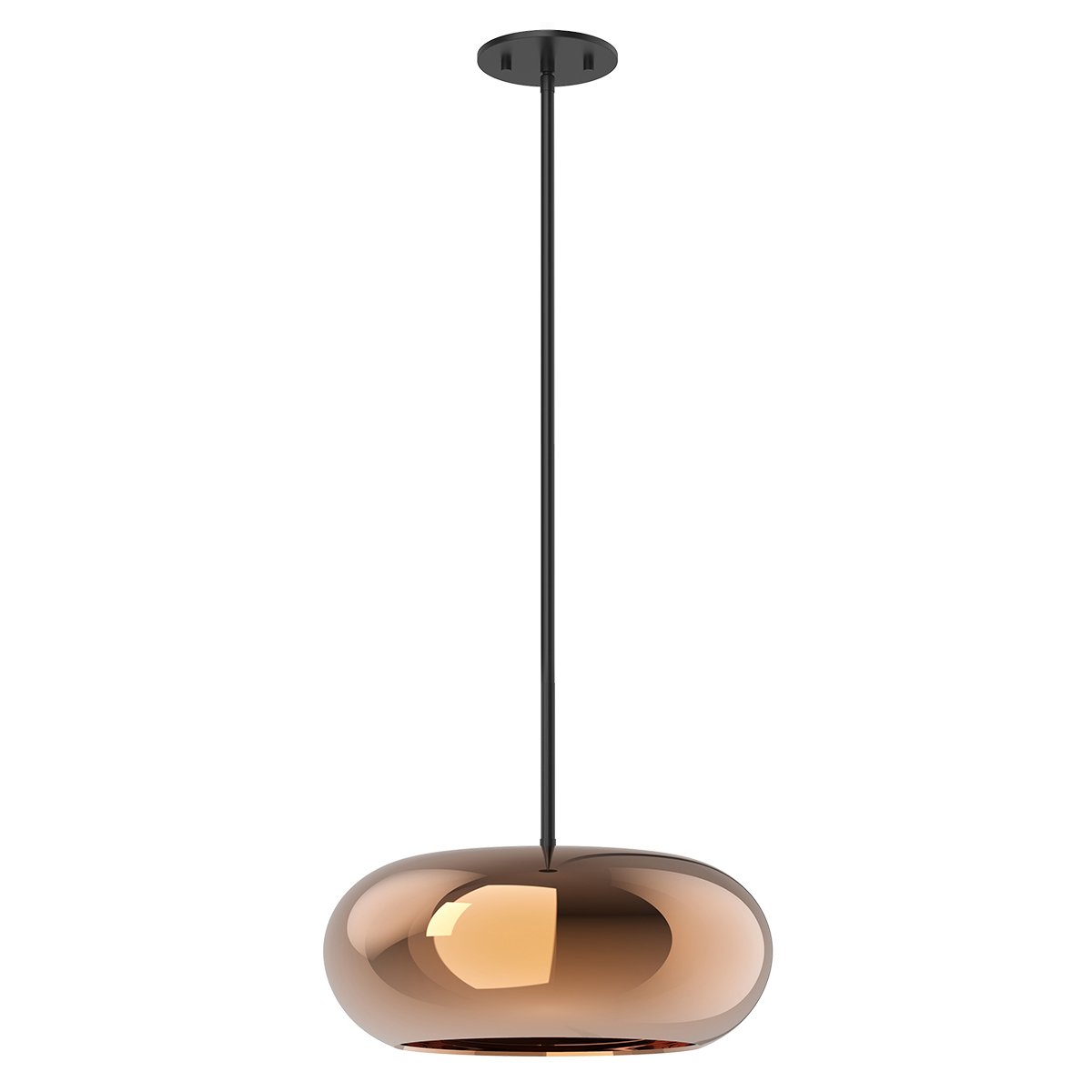 Trinity LED Oval Pendant - Copper Finish