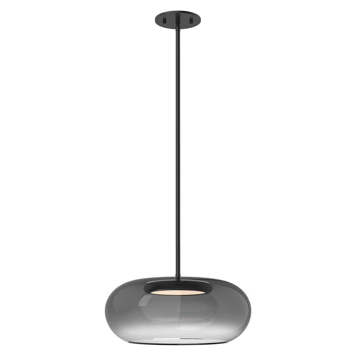 Trinity LED Oval Pendant - Smoked Finish