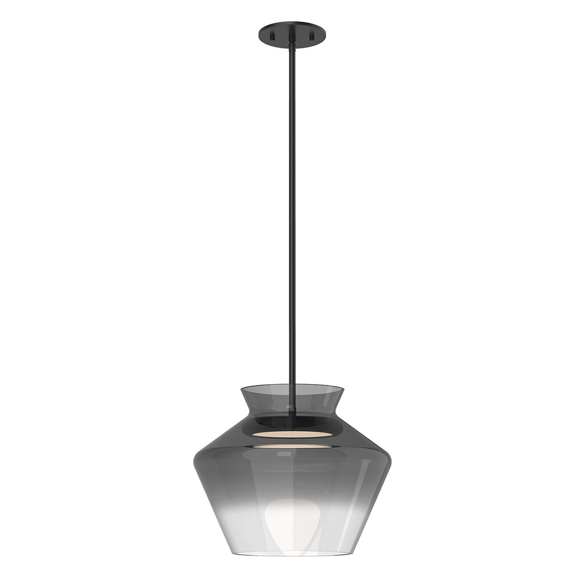 Trinity LED Schoolhouse Pendant - Smoked Finish