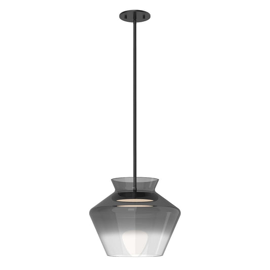 Trinity LED Schoolhouse Pendant - Smoked Finish