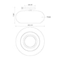 Load image into Gallery viewer, Trinity LED Semi Flushmount - Diagram
