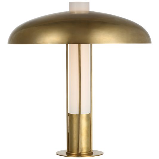 Troye Medium Table Lamp - Antique-Burnished Brass Finish with Antique-Burnished Brass Shade