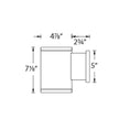 Load image into Gallery viewer, Tube 5" Architectural LED Wall Light - Diagram
