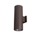 Tube Architectural 6" Double Wall Mount - Bronze Finish