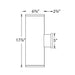 Tube Architectural 6" Double Wall Mount - Diagram