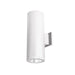 Tube Architectural 6" Double Wall Mount - White Finish