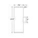 Tube Architectural 8" Double Wall Mount - Diagram