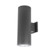 Tube Architectural 8" Double Wall Mount - Graphite Finish