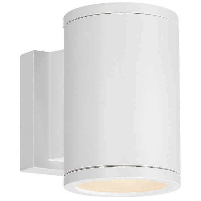 Tube Up and Down Outdoor Wall Light - White Finish