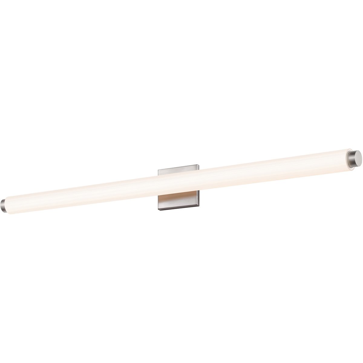 Tubo 40" Slim LED Bath Bar - Satin Nickel Finish (Drum Trim)