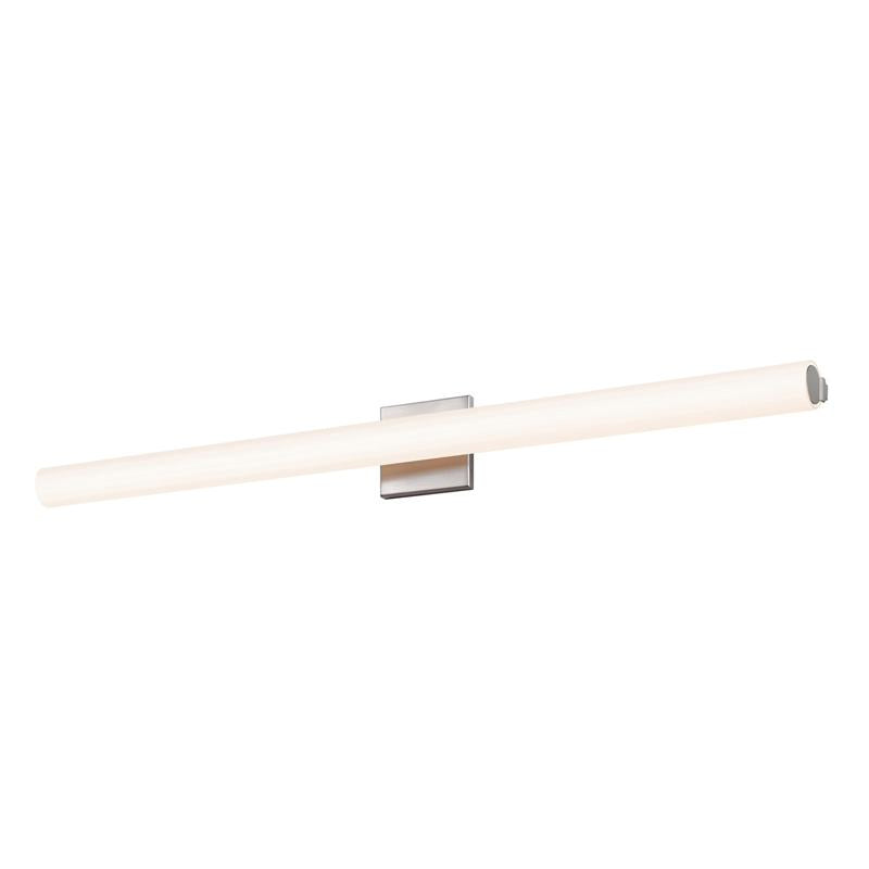 Tubo 40" Slim LED Bath Bar - Satin Nickel (Flat Trim)