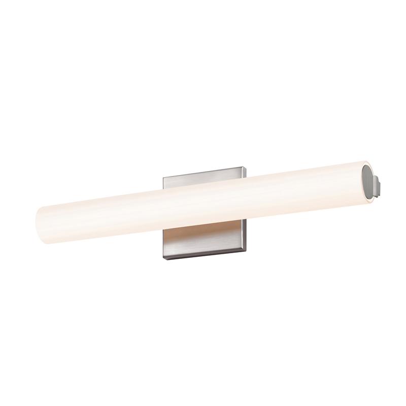 Tubo 18" Slim LED Bath Bar - Satin Nickel (Flat Trim)