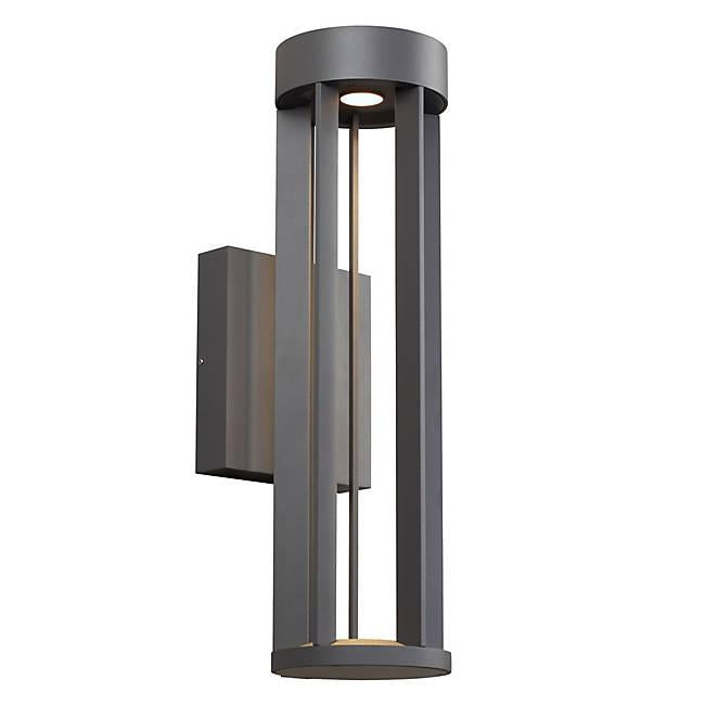 Turbo Outdoor LED Wall Sconce - Charcoal Finish