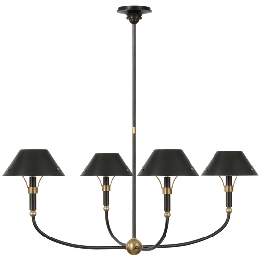 Turlington Arched Chandelier Bronze/Hand-Rubbed Antique Brass