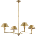 Load image into Gallery viewer, Turlington Large Chandelier - Hand-Rubbed Antique Brass Finish
