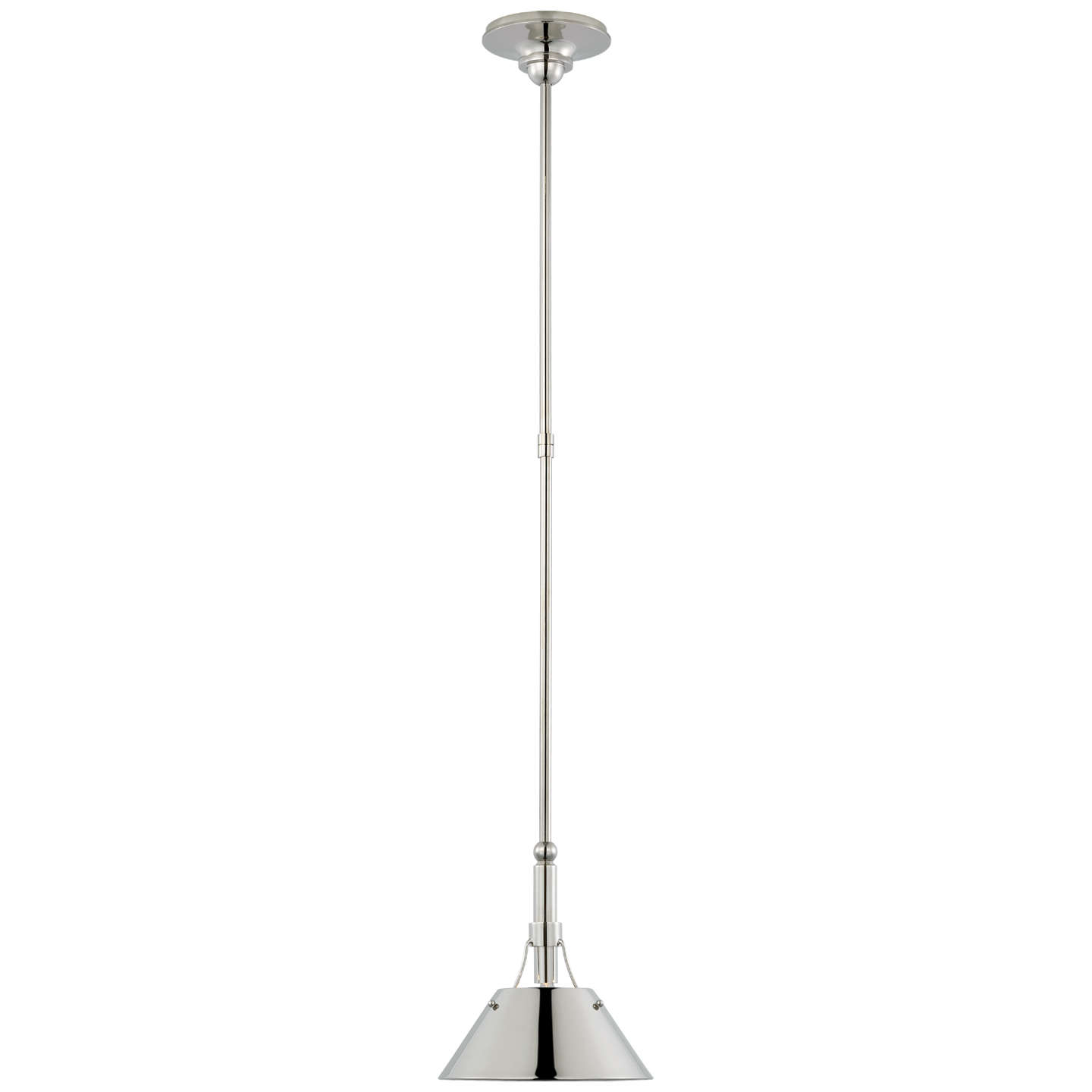 Turlington Small Pendant - Polished Nickel Finish