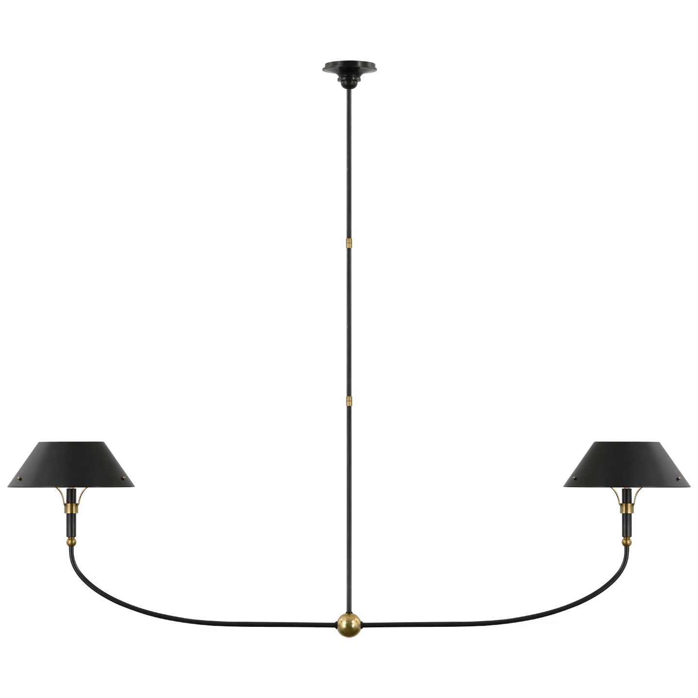 Turlington XL Linear Chandelier - Bronze/Hand-Rubbed Antique Brass Finish