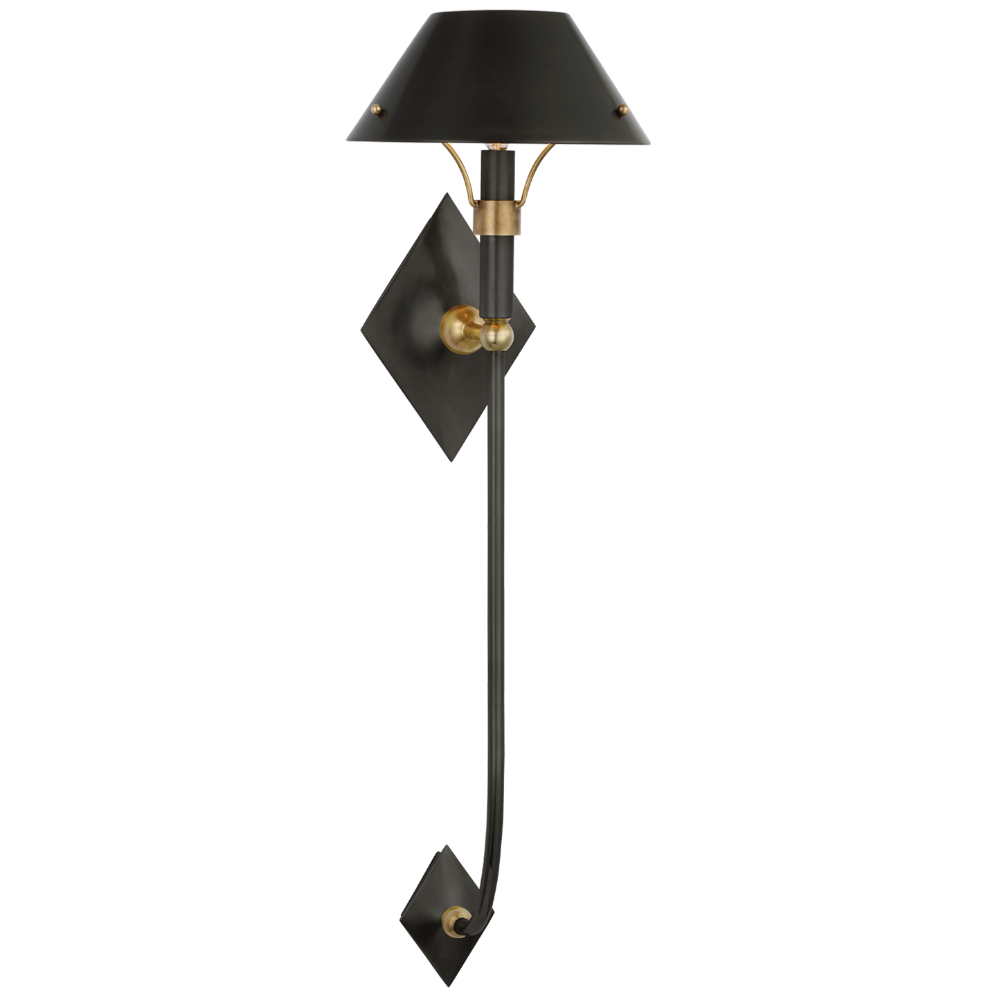 Turlington X-Large Sconce - Bronze/Hand-Rubbed Antique Brass Finish