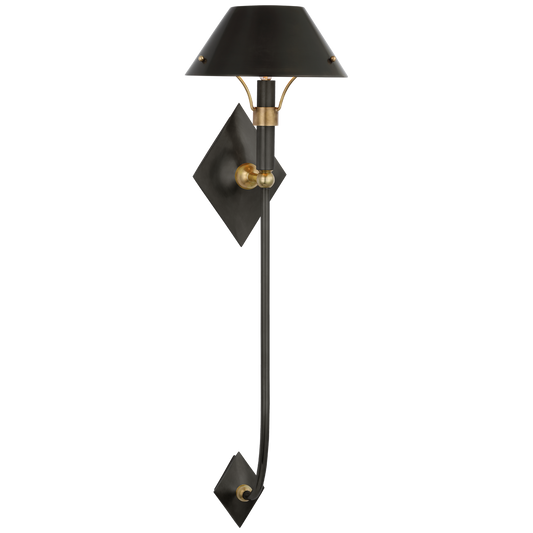 Turlington X-Large Sconce - Bronze/Hand-Rubbed Antique Brass Finish